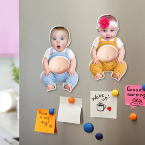 Tiny Squishy Belly - Personalized Squishy Acrylic Fridge Magnet