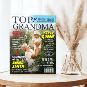 Personalized Grandma Magazine Cover Poster Gifts for Grandma from Grandkids