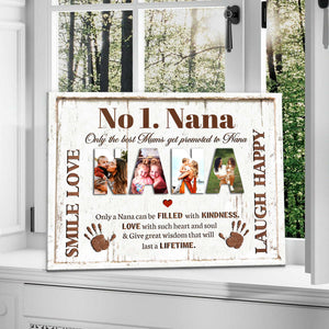 Personalized No.1 Nana Photo Collage Canvas/ Poster Gift