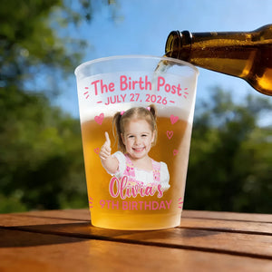 The Birth Post Birthday - Personalized Frosted Cups
