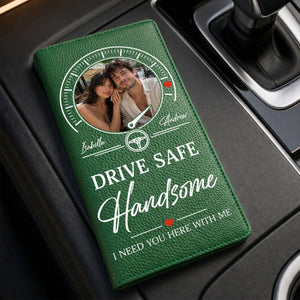 My Heart Rides With You - Personalized Custom Car Document Holder