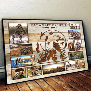 Personalized Waterfowl & Duck Hunter Photo Collage Poster,Gift for Duck Hunters