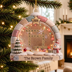 "Our Family" β Personalized Acrylic Hanging Ornament | Gift For Family Lovers