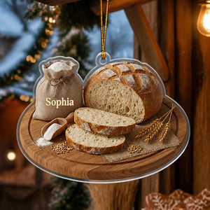 Personalized Sourdough Bread Ornament β Kitchen Keepsake & Christmas Gift For Bakers