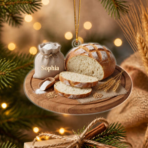 Personalized Sourdough Bread Ornament β Kitchen Keepsake & Christmas Gift For Bakers