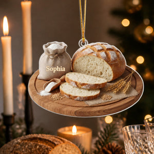 Personalized Sourdough Bread Ornament β Kitchen Keepsake & Christmas Gift For Bakers