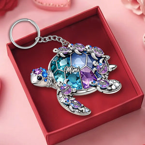 Custom Shaped Acrylic Keychain - Personalized Mother's Day Birthday Gifts For Mom, Grandma