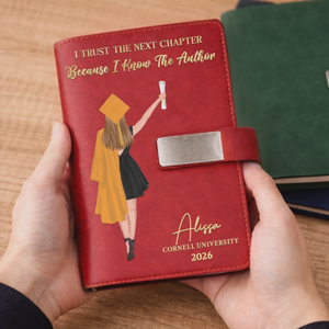 Personalized Graduation Notebook β "Write Your Own Story" β PU Leather Gift For Him & Her