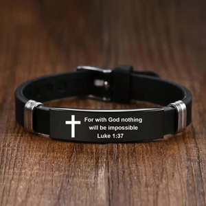 Personalized Cross Bible Bracelet Gift For Men, Friends, Family Members