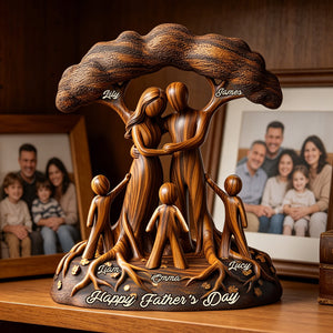 To Us You're The World - Personalized Father Custom Shaped Acrylic Plaque