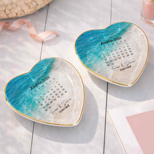 Personalized "Married" Jewelry Dish โ Gift For Couples