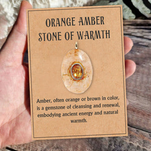 Natural Stone Precious Pendant Necklace