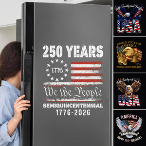Personalized Faith, Family & Freedom America 250th Car Window Decal Sticker