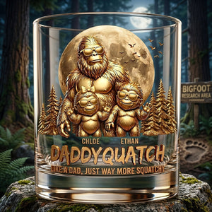 Personalized "King Of The Forest" Dad Whiskey Glass – Gift For Dad