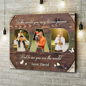 Personalized Father Day’s Gift 2026, Father’s Day Canvas Wall Art, Dad Gift, Dad Photo Collage, Gift from Son, Dad Birthday Gift