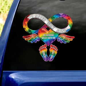 Memorial Gift For Loss Of Loved One – Personalized Decal "Your Love Still Rides Beside Me Every Day"