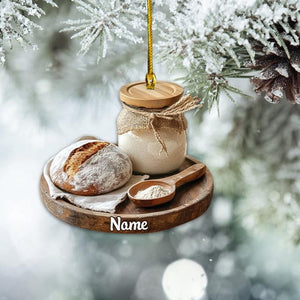 Personalized Christmas Ornament – Sourdough Starter Design | A Thoughtful Baking Gift For Bakers And Kitchen Enthusiasts