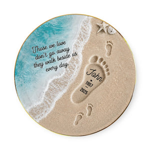 "Where Love Never Ends" β Personalized Jewelry Dish | Memorial Ocean Remembrance Gift For Loss Of Loved One