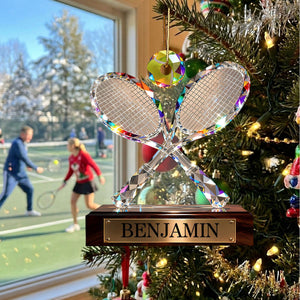 Personalized Tennis Player Christmas Ornament, Gift For Tennis Lover