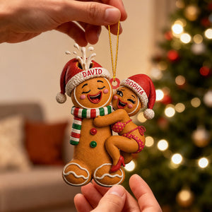 "Our Sweetest Christmas Together" – Personalized Acrylic Ornament | Gift For Couples