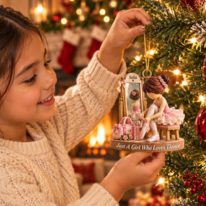 Just a Girl Who Loves Dance - Personalized Dance Ornament,Ballet Christmas