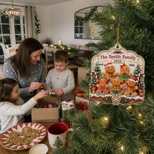 Our Sweet Family β Personalized Acrylic Christmas Ornament | Custom Names Family Keepsake