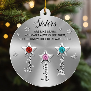 The Stars Are Always There – Personalized Ornament | Custom Name Remembrance Keepsake