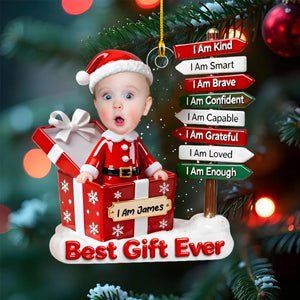 The Gift Of Self Love - Personalized Acrylic Ornament - Gift for Kids