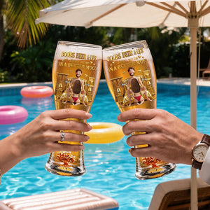 Personalized "Naughty Couples" Beer Glass β Gift For Couples