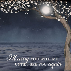 I'll Carry You With Me Pet Memorial - Personalized Dog Paws Shapes Necklace