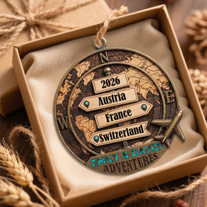 Destination Of All Year - Personalized Custom Shape Wooden Ornament