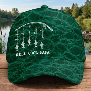 Personalized Fishing Cap β "Keep Calm and Fish On" β Father's Day Gift For Dad & Grandpa