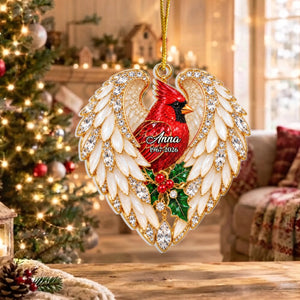 "Always Near Your Heart" β Personalized Acrylic Ornament | Memorial Gift For Loss Of Loved One