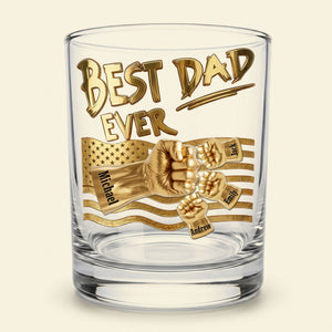 "Power Fist" Personalized Drinking Glass – A Bold and Unique Gift For Dad
