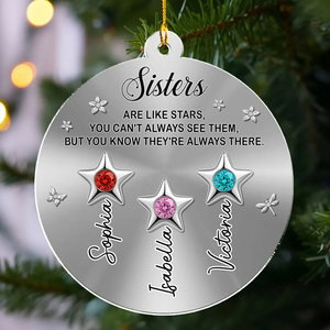 The Stars Are Always There – Personalized Ornament | Custom Name Remembrance Keepsake