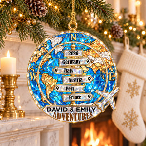 Destination Of All Year - Personalized Custom Shape Crystal Effect Ornament