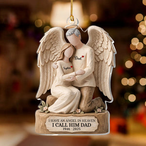 "I Have an Angel In Heaven" β Personalized Acrylic Ornament | Memorial Keepsake Gift