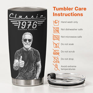 Father's Day & Birthday Gift For Him – Personalized Custom Photo Tumbler | Classic Limited Edition