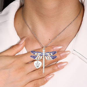 Personalized Dragonfly Memorial Necklace for Loss of Loved One