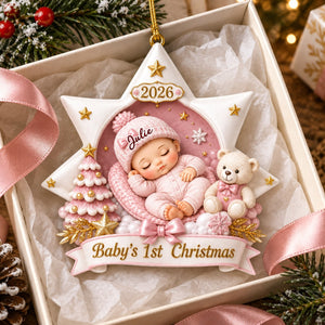 Born For Christmas Magic – Personalized Acrylic Christmas Ornament | Custom Holiday Keepsake Gift