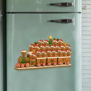 Christmas Express With Cheerful Cookie Passengers, Personalized Custom Decal Gift