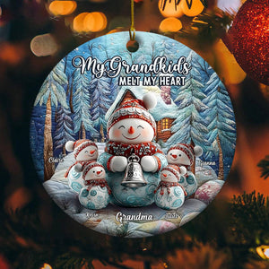 Sweet Grandma โ Personalized Merry Christmas Ornament