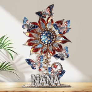 Best Mom Ever - Personalized Mother Custom Shaped Sunflower Acrylic Plaque