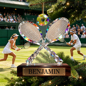 Personalized Tennis Player Christmas Ornament, Gift For Tennis Lover