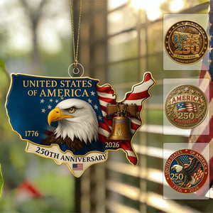 Personalized Acrylic Ornament - 250 Years Anniversary of America 1776β2026 Ornament