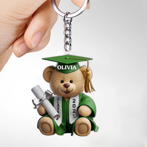 Pawsitively Proud Graduate Family Personalized Acrylic Keychain