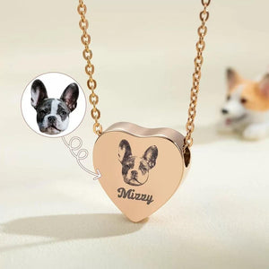 Heart Urn Pet Loss • Pet Urn Necklace Cremation Jewelry Personalized Memorial Gift For Pet Lovers