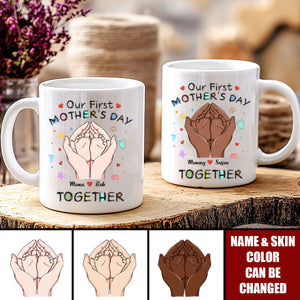 Tiny Toes, Big Love - Family Personalized Custom Mug - Mother's Day Gift, Gift For First Mom