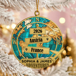 Destination Of All Year - Personalized Custom Acrylic Ornament