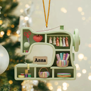 Create A Unique Sewing-Themed Ornament, Personalized Christmas Gift For Crafters
